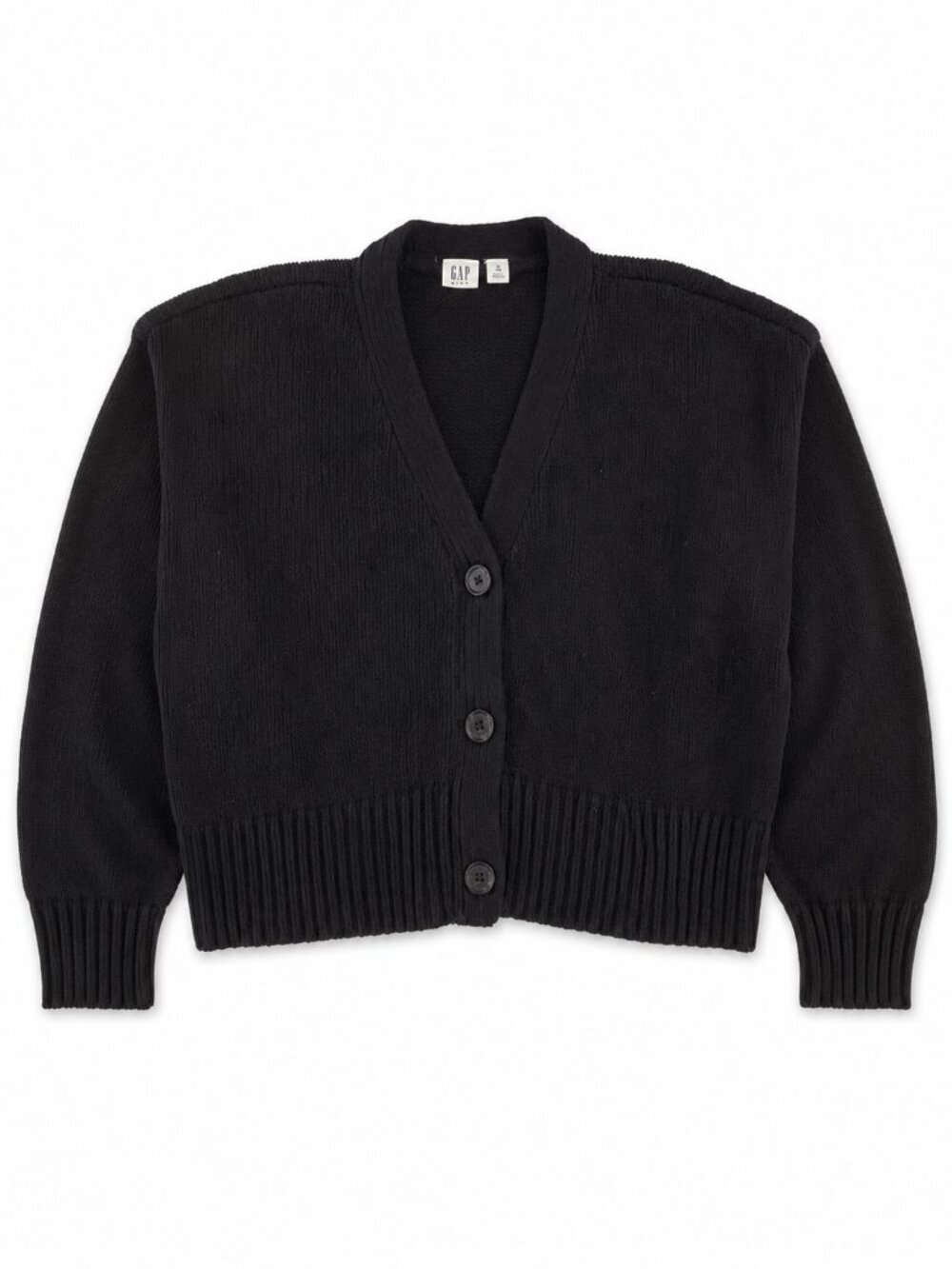 Gap Kids Black Button Knit Cardigan Girls M 8